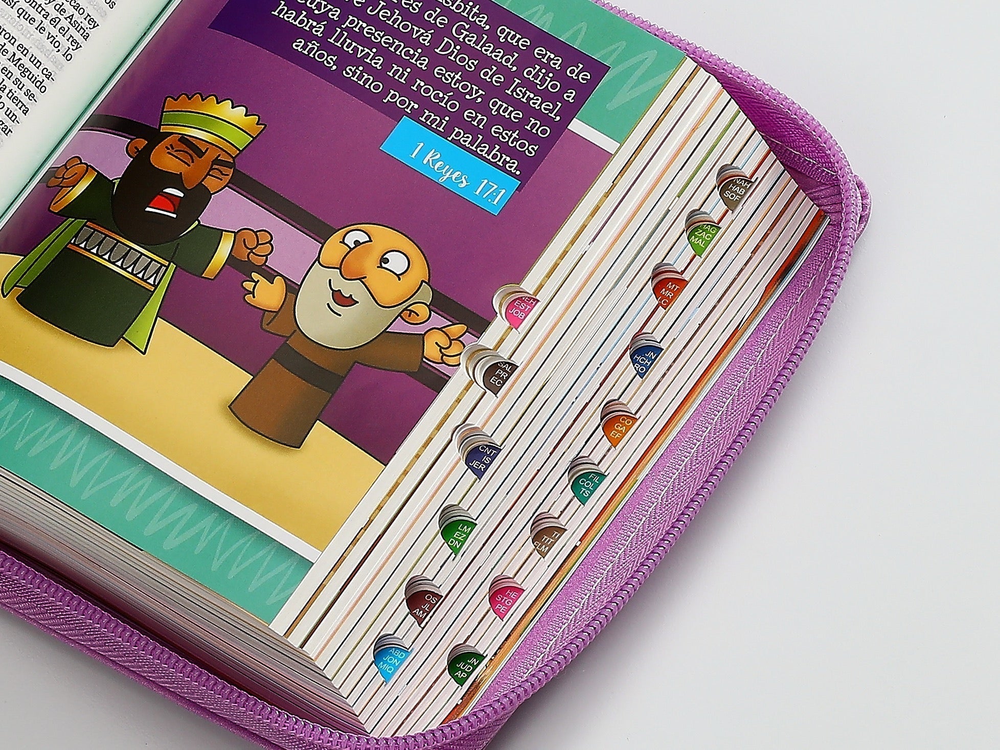 Biblia RVR60 Mi gran viaje lila cierre indice