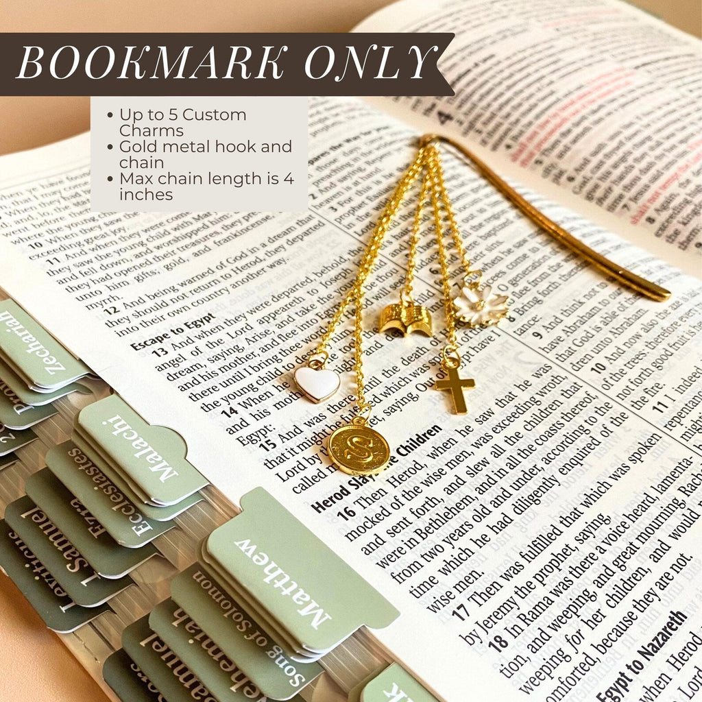 KJV Bible for Women with Custom Name and Personalized Charm