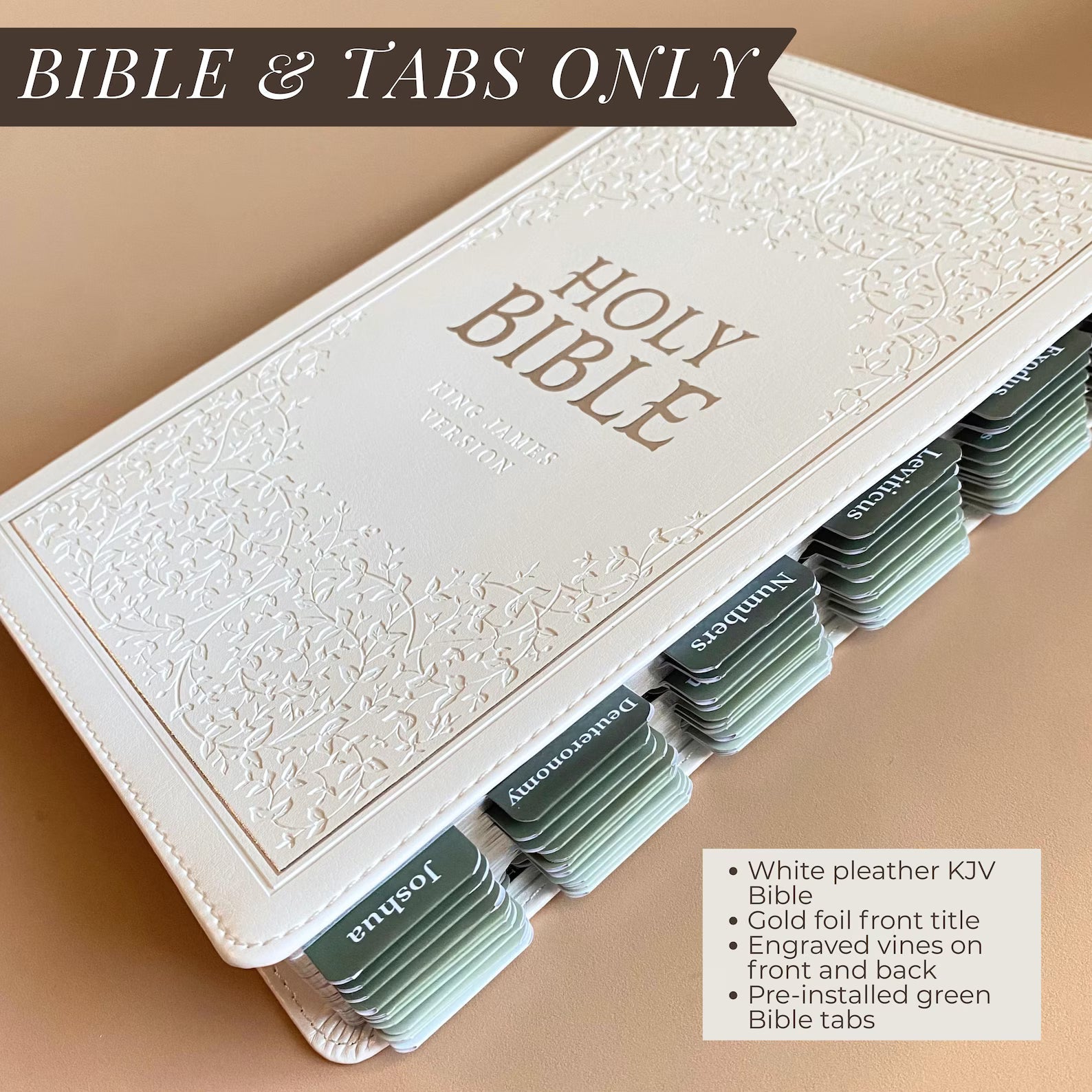 KJV Bible for Women with Custom Name and Personalized Charm