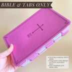Personalized Pink Floral KJV Bible - Journaling Study Set with Tabs
