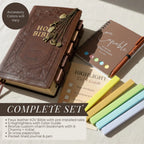 Personalized Large Print KJV Bible - Brown Leatherette with Tabs & Bookmark