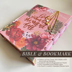 Personalized NIV Journaling Bible - Pink Large Print Set with Tabs